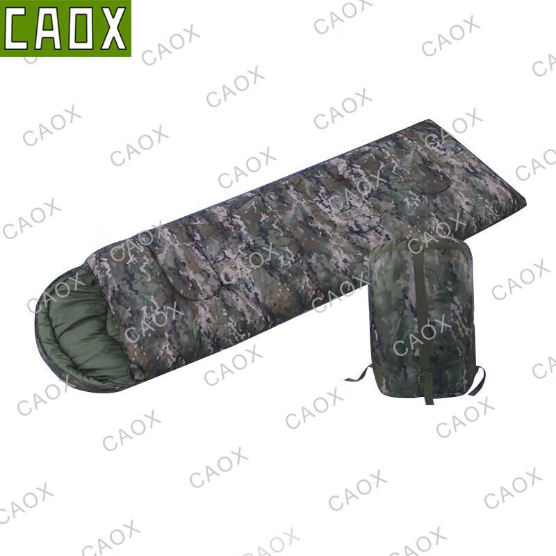 Теплый спальный мешок-конверт для кемпинга CAOX