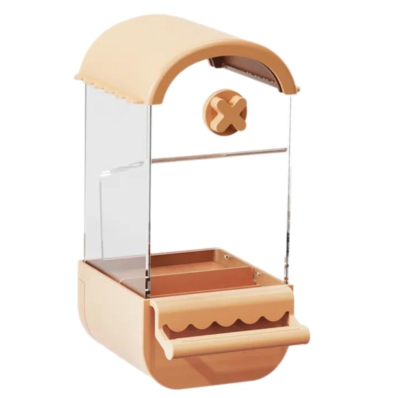 Кормушки для птиц большой емкости, прикручиваемые к клетке для помещений, инструмент для кормления птиц с насестом