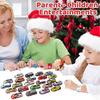Christmas Advent Calendar Alloy Regenerative Racing Car Toys 24 Days Countdown Calendar Digital Racing Vehicles Xmas Gift Kids