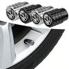 SVLHP1 4Pcs Aluminum Wheel Tire Valve Caps Dust Stem Cover Badge For Volkswagen GTI Golf Polo 6 7 Passat VW CC Tiguan T-ROC Jetta Taigo