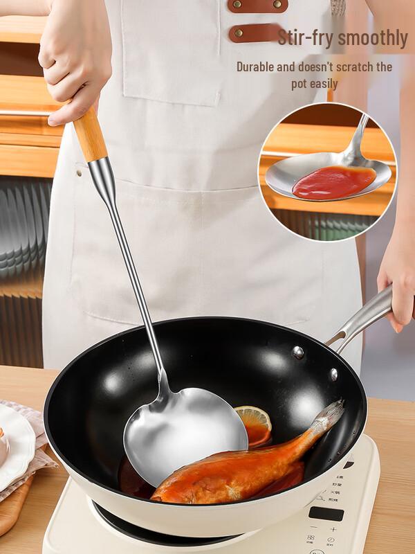 316 Stainless Steel Wok Spatula & Ladle Set
