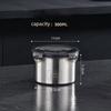 Stainless Steel Sealed Fresh Grain Food Storage Container Large Capacity Coffee Bean Tea Snack Storage Cans Kitchen Accessories