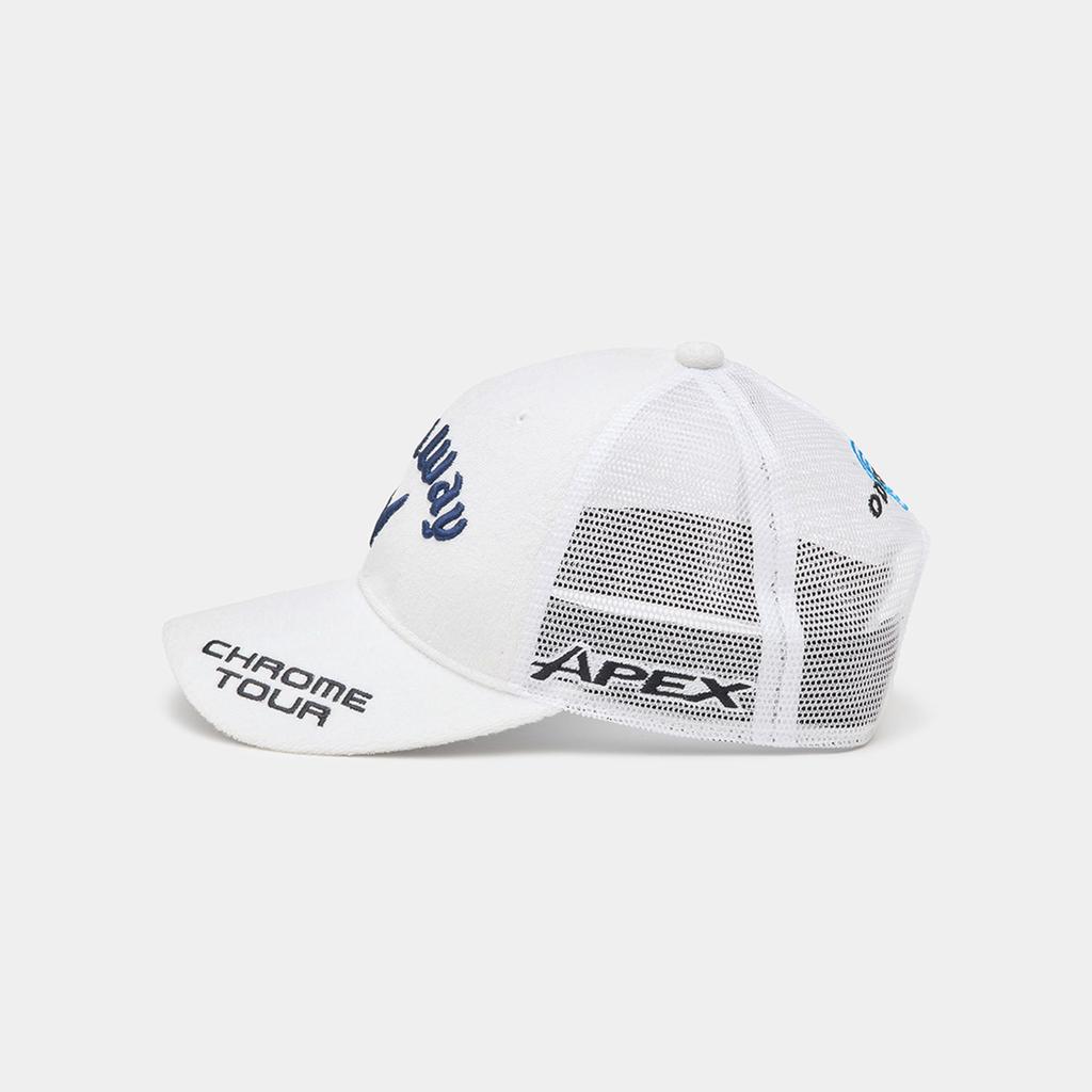 [Callaway] Женская стандартная кепка-сетка TOUR A MESH CAP WM JMHat Golf 25SS1030 Белый x Темно-синий FR
