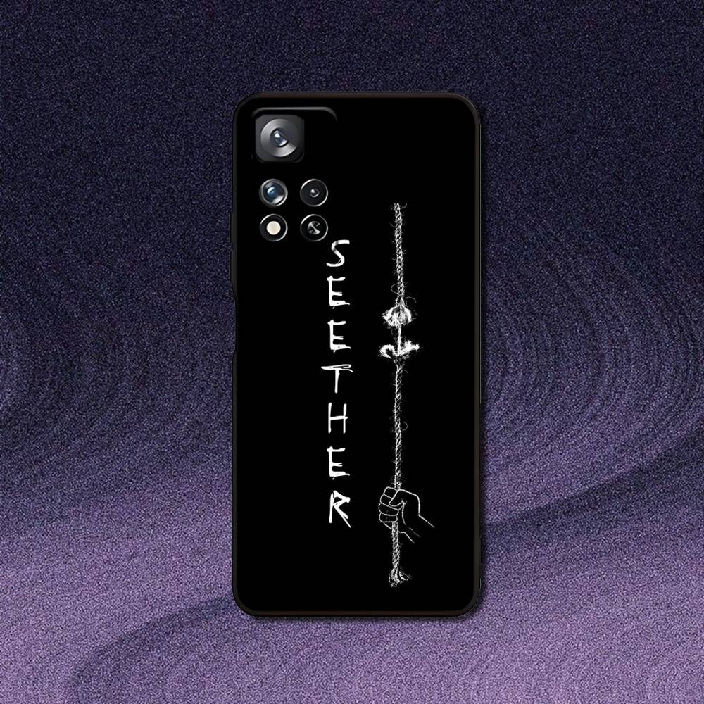 Seether Rock Band Phone Case For Samsung S10,S21,FE,S21,Note 20,10 S25,S24,S23,Ultra,S9,S22,Plus Soft Black