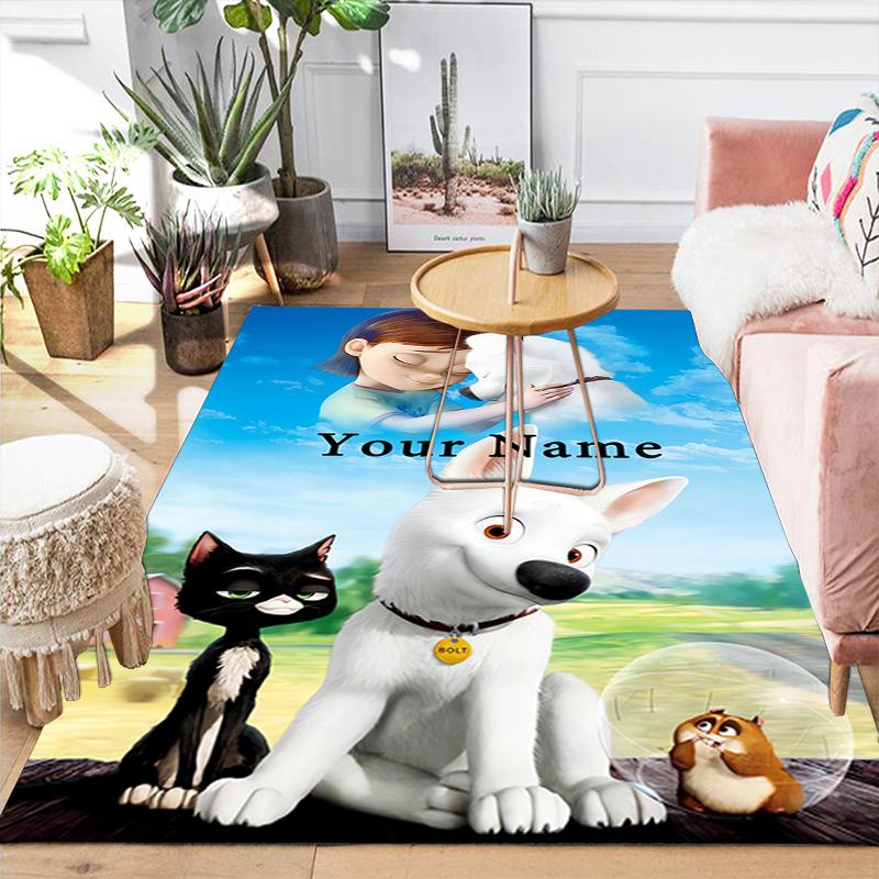 Custom 1Pc Bolt'S Big Adventure Rug Office Carpet Indoor Outdoor Entrance Doormat Nonslip Soft And Comfortable Living Room D9167
