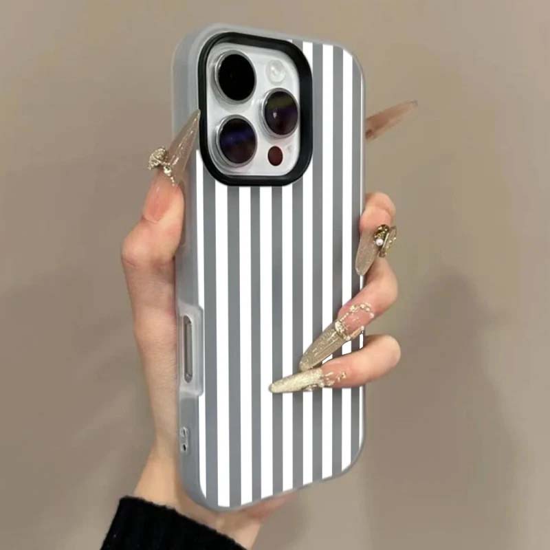 Простой дизайн в полоску Чехол для Google Pixel 10 5G 8A 7A 9 Pro XL 7 8 Pro 2 в 1 Матовый чехол конфетного цвета