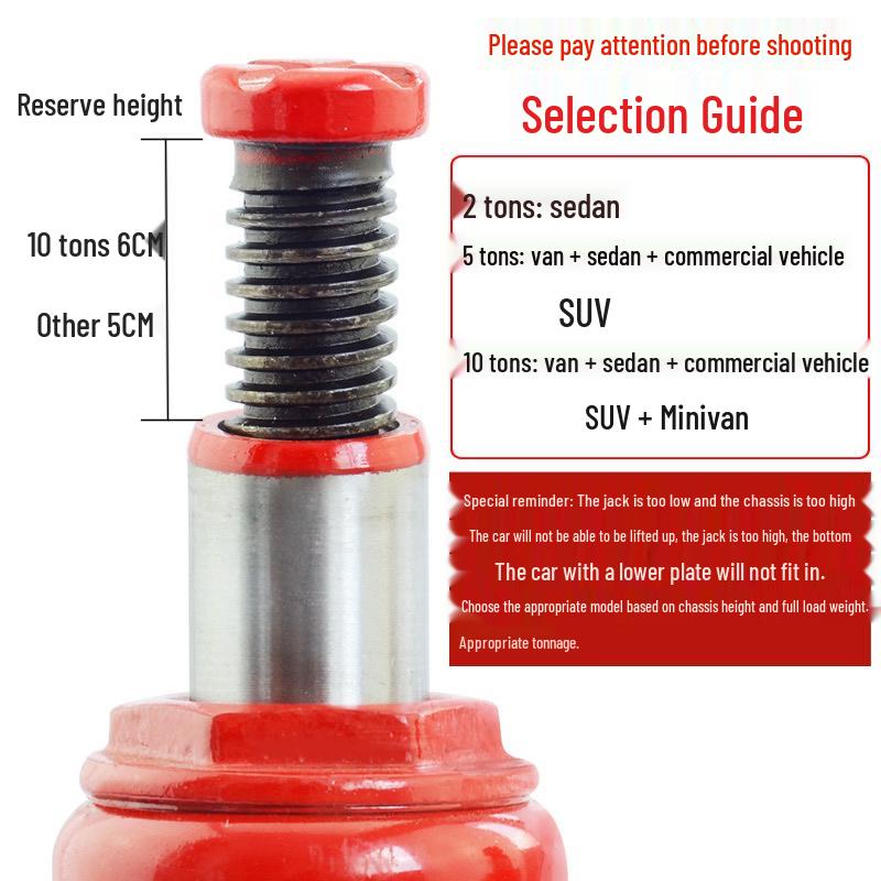 Гидравлический автомобильный домкрат: Грузоподъемность от 5 до 50 тонн, Низкопрофильный ручной домкрат, Вертикальный гидравлический домкрат от 10 до 32 тонн