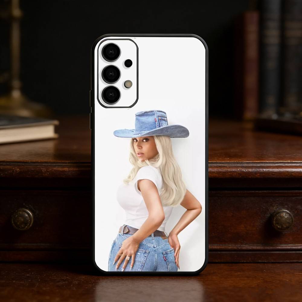 B-beyonce Cowboy Cool singer Phone Case For Samsung S25,S24,S21,S22,S23,S30,Ultra,S20,Plus,Fe,Lite Black Shell