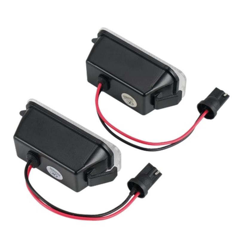 2pcs Number Plate Light for Ford Fiesta Focus Kuga Mondeo Galaxy Ecosport Ranger Explorer LED License Lamp