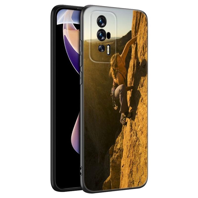 Черный силиконовый чехол для телефона Mountain Climbing для Xiaomi Redmi 7A 8A 9A 10A 11A 9C 10C 12C 13C 11 Prime A1 A2 + 12 4G Note 9T 12R