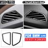 2pcs Real Carbon Fiber Car Central Dashboard Air Conditioning Outlet Frame Sticker For BMW X5 E70 X6 E71 2008-2013