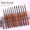 Durable Nail Drawing Pen High Tenacity Good Polymerization One Stroke Sketch