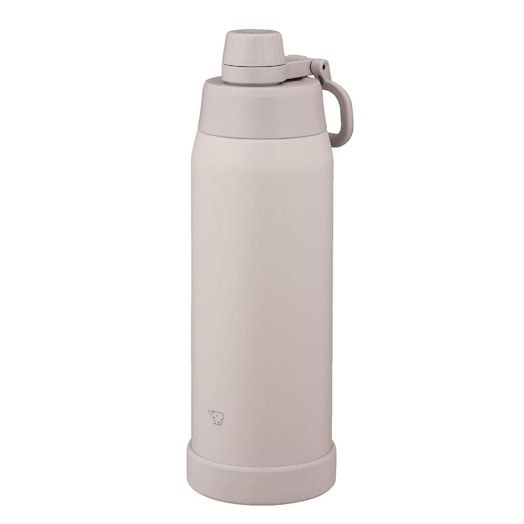 Zojirushi Water Bottle 1.0L Quick Hydration Dishwasher Safe Seamless Lid Only 3 Points Wash Handle Insulated Cool Misty Gray SD-KA100-HM