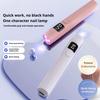 Handheld Cordless UV Nail Lamp with LCD Display, Portable Rechargeable Mini UV Light for Gel Nails,Rhinestone Glue & Liner Gel