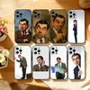 Чехол для телефона Mr_B-Bean для iPhone 17,16,15,14,13,12,11 Plus,Pro Max,XS,Мягкий силиконовый черный чехол