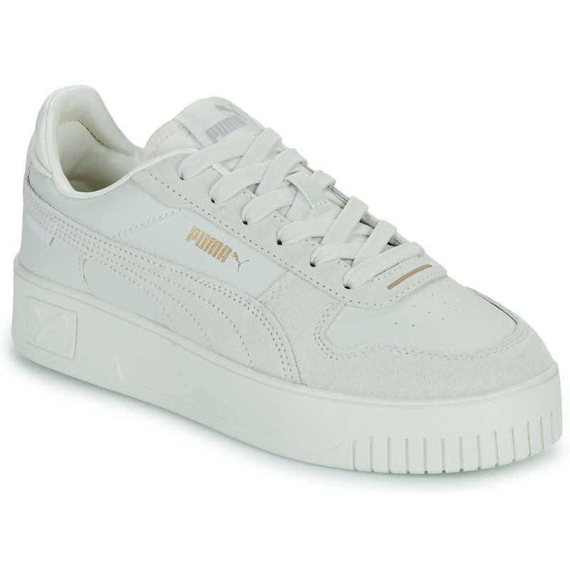 Puma Womens Carina Street SD 'Vapor Grey Gold' (women's sizes) Vapor Grey / Vapor Grey / Gold Skateboard Shoes 395093 02