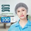 Одноразовая шапочка-сетка для волос: Дышащая, нетканая, пыленепроницаемая сетка для кейтеринга и кухни