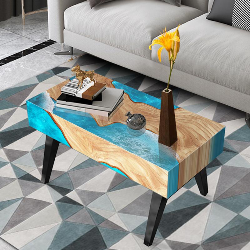 Большая прямоугольная силиконовая форма, подходит для эпоксидной смолы, столов-рек и художественных изделий из смолы, с поддоном и столешницей.