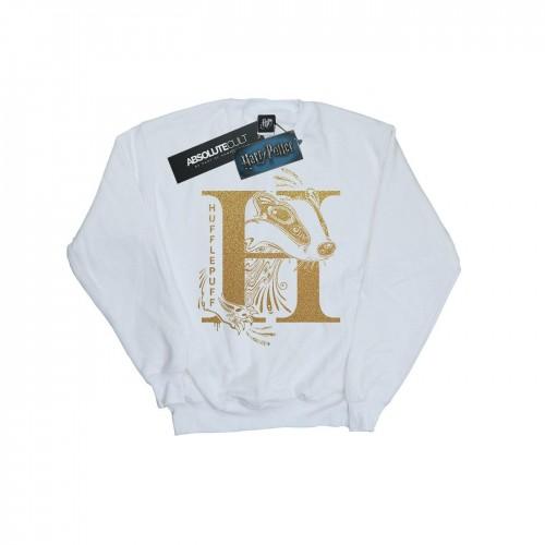 Harry Potter Mens Hufflepuff Glitter Sweatshirt