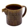Imari Pottery Chojuro Kiln Coffee Server Lattice Carving Brown 02104413 Hasami-yaki