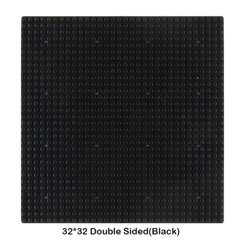 32x32 Dots Double Sided Baseplate for Building Brick 16x16 City Classic Block Plates DIY Plastic Small Block Assembly Part Toy