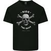 Ride the Seas Jolly Roger Skull Pirates Sailing Unisexs Light Cotton TShirt