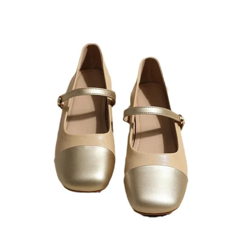 Мода Новые туфли Мэри Джейн на низком каблуке женские туфли-лодочки женские офисные платья квадратный носок прогулочные туфли Zapatillas Mujer 2024