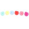 6 шт. Защитные колпачки для спиц для вязания в виде тюльпанов, силиконовые заглушки, наконечники, аксессуары для вязания, подарки для вязальщиц