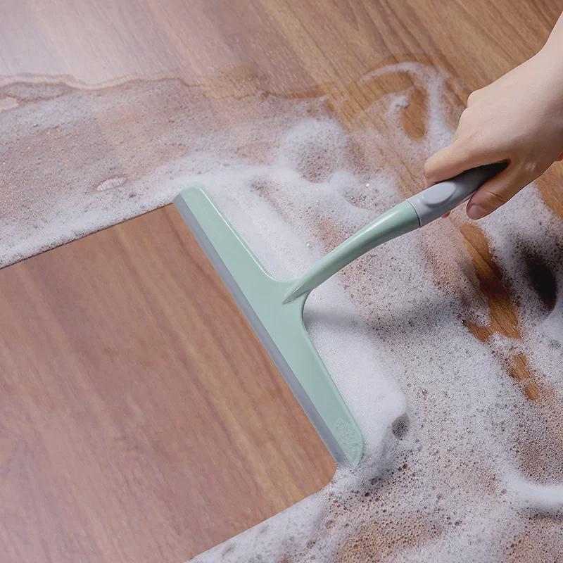 Силиконовый многофункциональный скребок для мытья стекол и полов для окон, ванных комнат и столешниц