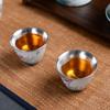 Chaxun Silver Kung Fu Tea Set with Lotus Design