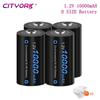 1.2V D Size Rechargeable Battery 10000mAh R20 LR20 TypeD Nimh Battery For Domestic Water Heater With Natural Gas Stov