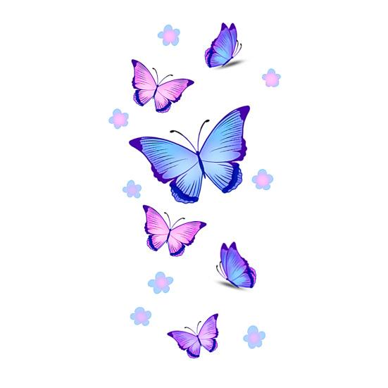 10Pcs Fake Body Tattoo Beautiful Waterproof Creative Adorable Lovely Body Art 3D Effect Cute Butterfly Tattoo Stickers for Christmas