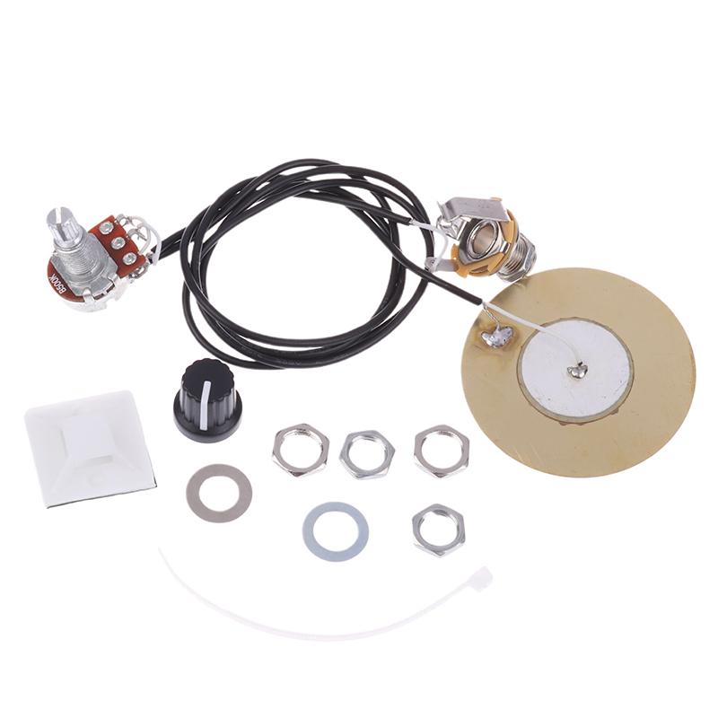 Metal Pickup Piezo Contact Microphone Transducer Prewired Amplifier Pickups For Guitar Violin Banjo Replacement Parts