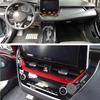 For Toyota Corolla Cross -2025 Dashboard center Air Vent Trim Bright red Kit