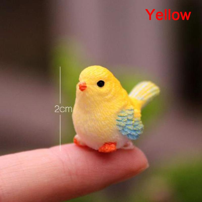 Artificial Little Bird Figurine Animal Model Home Decor Mini Garden Accessories