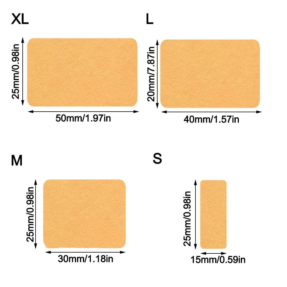 Kraft Paper Label Stickers Blank Self-adhesive Baking Packaging Stickers Writable Tearable Decorative Stickers