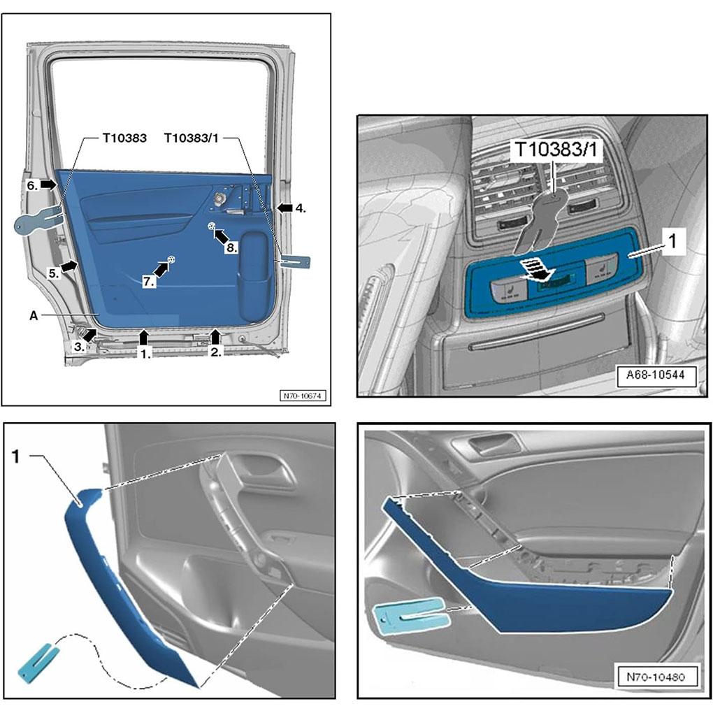 Car Door Trim Car Trim Wedge Panel Clip Tools Set 3cps Panel Clamp Tool Public Door Removal Tool Disassembly Tools T10383