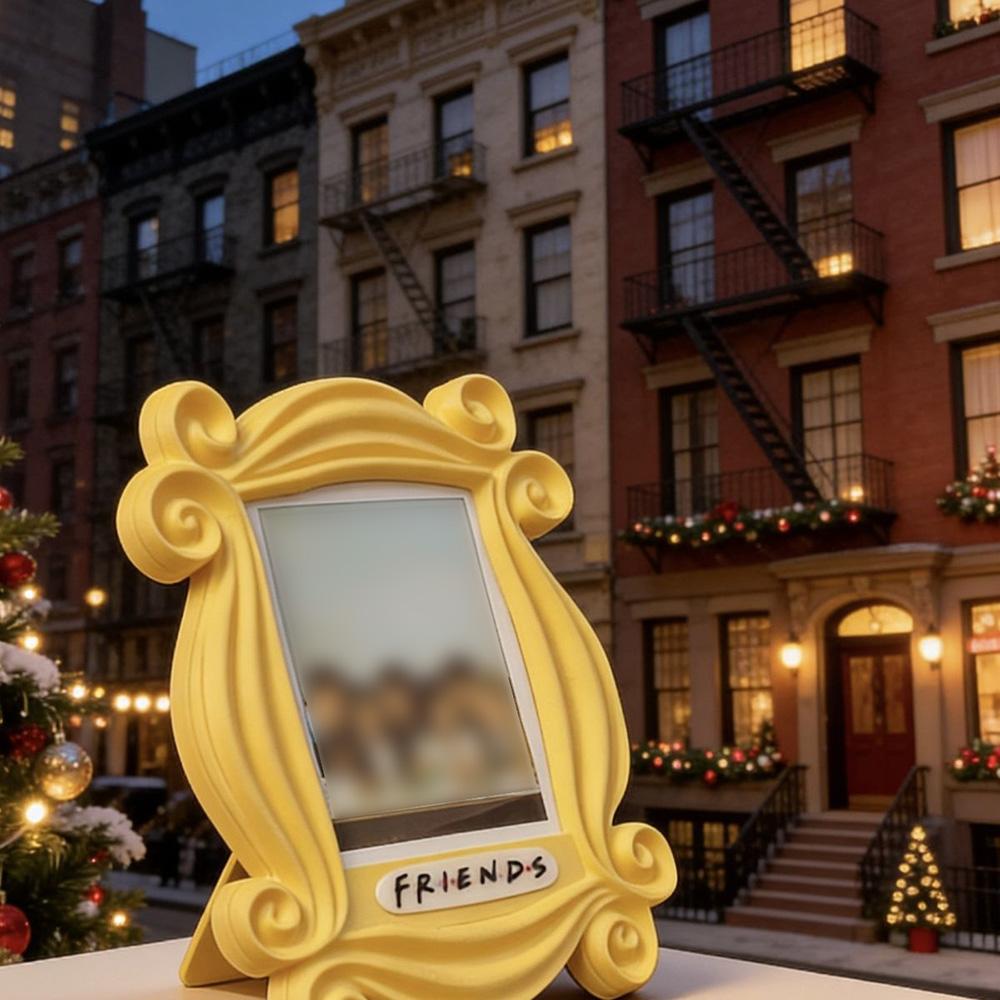 Simple Purple Door Vertical Photo Frame Creative Refrigerator Magnet 3-inch Multifunctional Yellow Photo Frame Gift for Friends