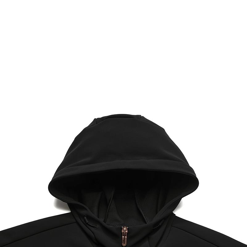 Fila Фитнес Повседневный Мягкий Приятный к коже Приталенный Вязаный Топ с капюшоном Женские топы Насыщенный черный A61W541501FBK