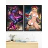 Cammy SF Juri Han мультфильм аниме игра сексуальная обнаженная девушка арт-плакат настенный шелк индивидуальный декор для дома для гостиной картина украшение