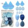 14Pcs/Set Powder Puff Makeup Sponge Kit Latex Free Foundation Blending Liquid Powder Cream Application Beauty Sponge Blender Women Makeup Tools