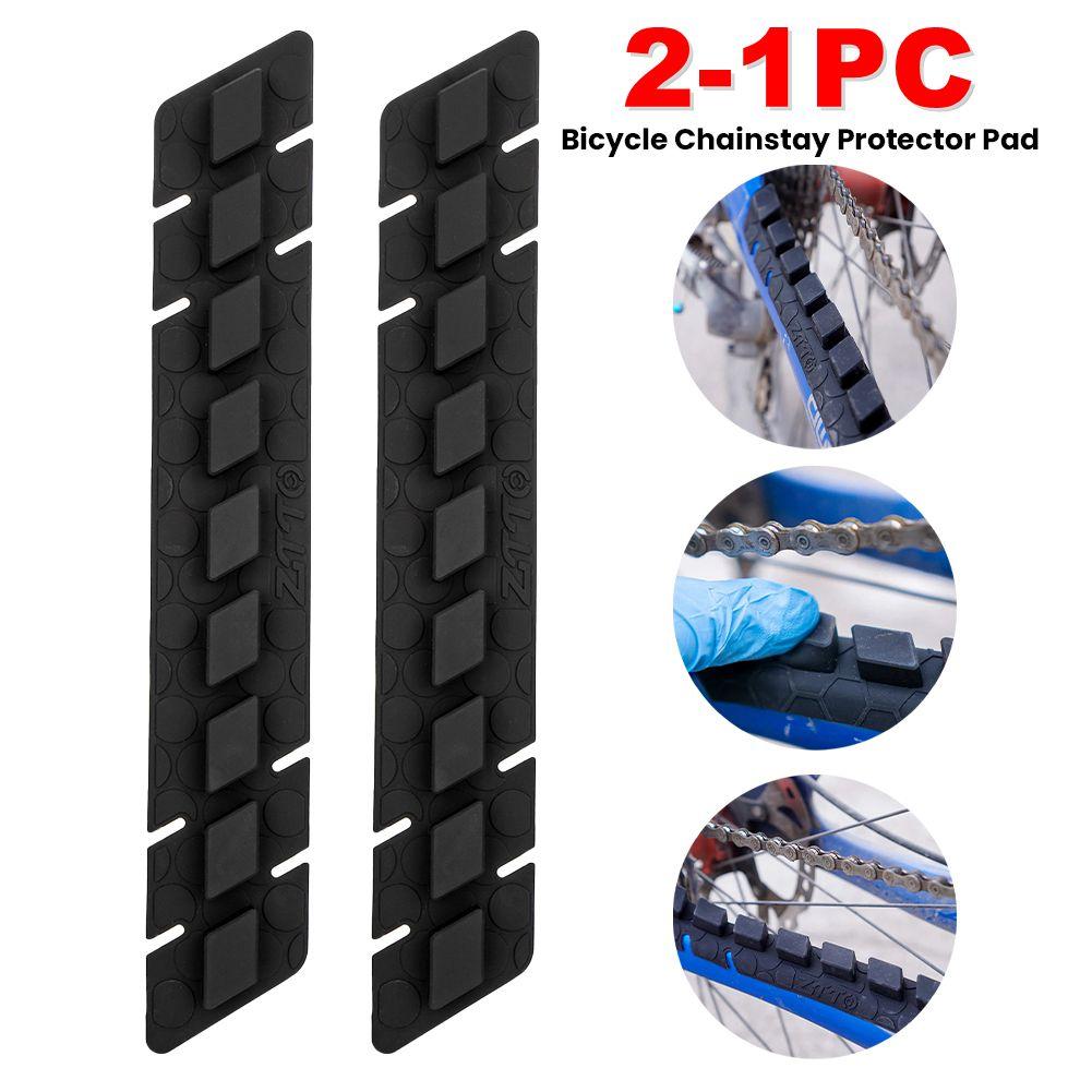 2PC/1PC Silicone Bicycle Chainstay Protector Pad Chain Protection Sticker Anti Scratch Protector for Mountain Bike MTB Road Bike