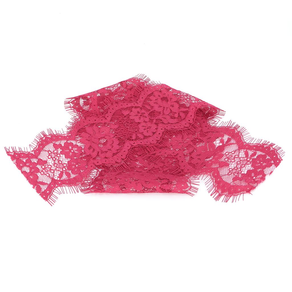 Lace Ribbon Fringed Clothing Accessories Decorating DIY Materials 10 Yard 9cm Width Purple