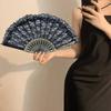 Folding Fan Vintage Style Lace Fan Elegant Handheld Fan for Party Wedding Dancing Performance Decoration