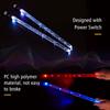 LED Light Up Drumsticks Jazz Drum Sticks 15 Gradient Colorful Lights USB Charging with ON/OFF