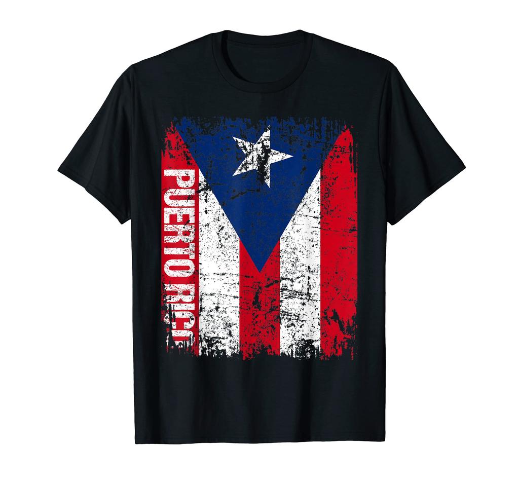 ZX 100 Cotton Vintage Puerto Rico Puerto Rican Flag Pride Gift Hip Hop MEN WOMEN T Shirts Size XS5XL