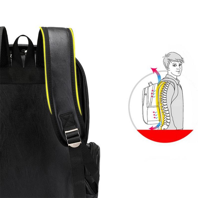 Высококачественный мужской рюкзак из искусственной кожи для подростков, дорожный рюкзак, школьная сумка, мужская деловая сумка для ноутбука