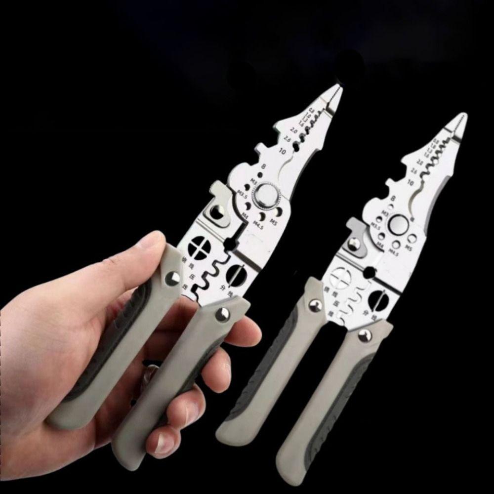 Плоскогубцы электрика высокой твердости Профессиональные электрические клещи для обжима проводов Инструмент для зачистки проводов Электрик