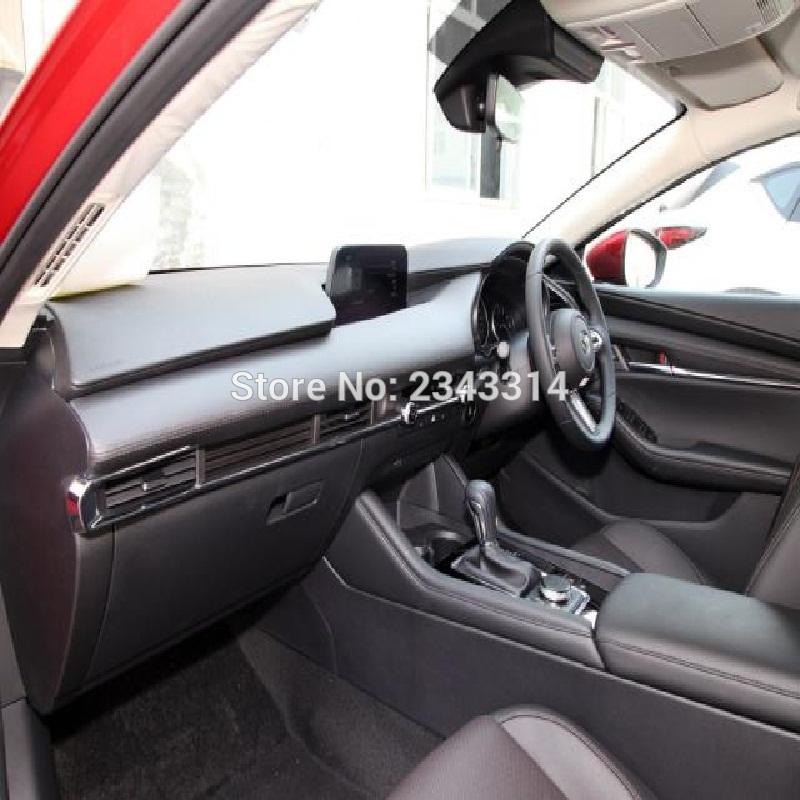 For Right Hand Drive Vehicle For Mazda 3   Car Armrest Window Switch Lift Cover Trims Auto Styling Accessories 7pcs