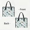 Cute Bird Print Canvas Tote Bag for Shopping Casual Daily Use